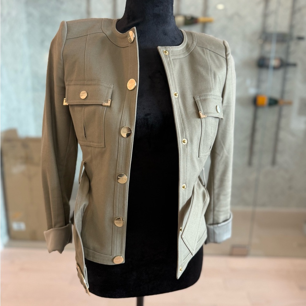 Marciano Green and Gold Utility Jacket